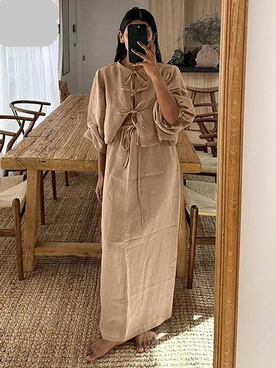 Heidi-Mode | Casual Atmungsaktives Set - Top+Hose