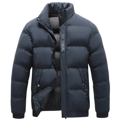 Boss | herren-winterjacke mit kragen