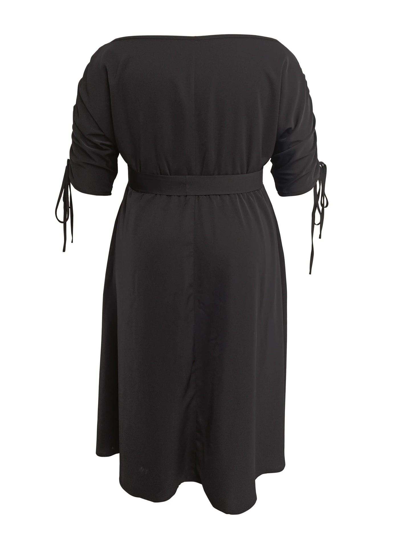 Heidi-Mode | One-Shoulder Rüsche Plus Size Midi Kleid