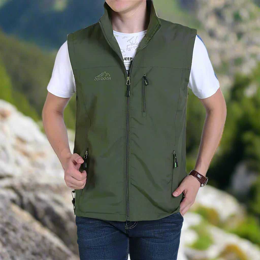 Militär Jagd- und Anglerweste | Leicht Multifunktionsweste mit Taschen Für Herren | Sommerweste