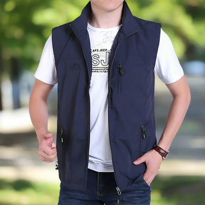 Militär Jagd- und Anglerweste | Leicht Multifunktionsweste mit Taschen Für Herren | Sommerweste