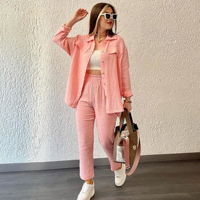 Aveline - Elegantes Langarm-Set für Damen