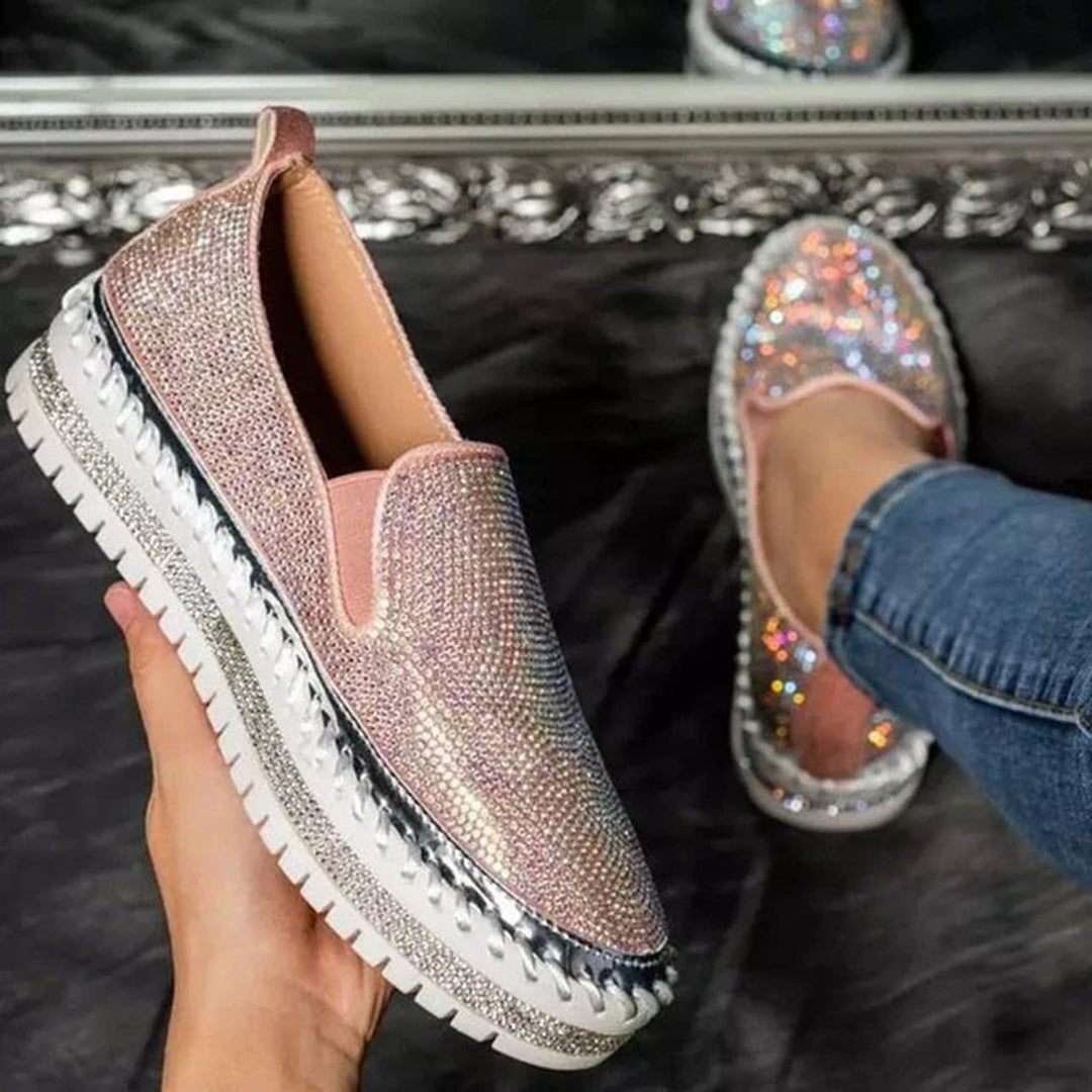 Heidi-Mode | Stylische Pailletten Bling Slipper