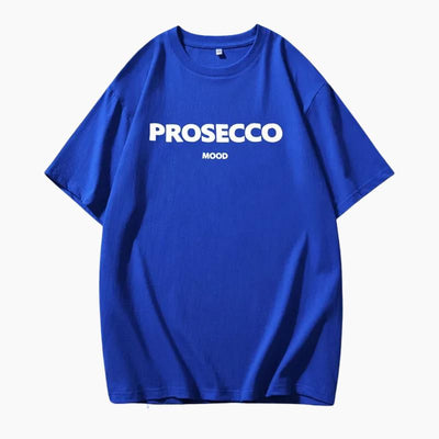Poppy | Modisches Prosecco Print Oversized T Shirt