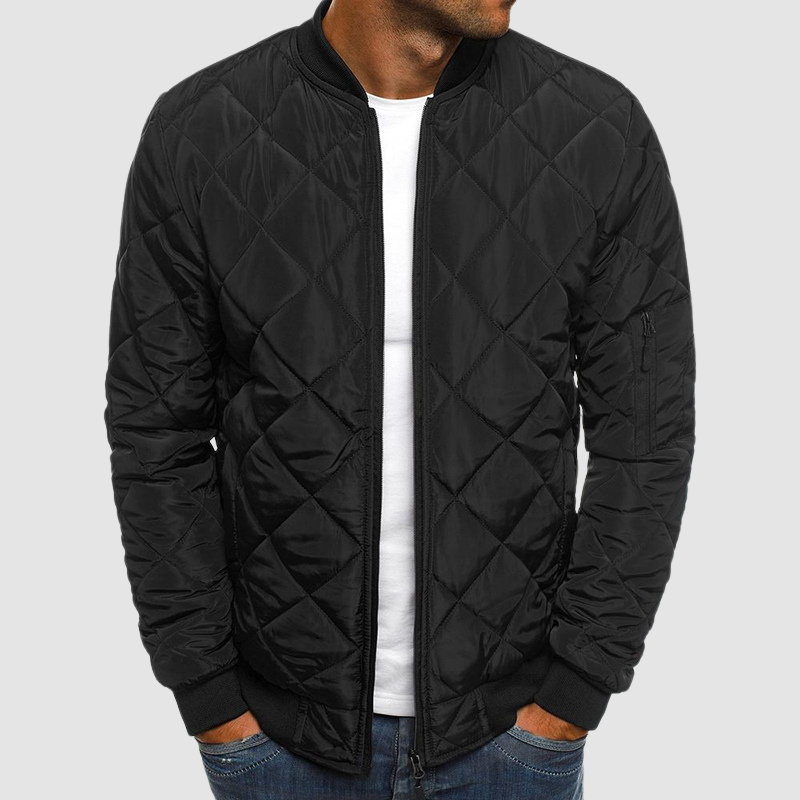 Herrenjacke mit raffinierter Passform und elegantem Revers – eine Übergangsjacke für Stil