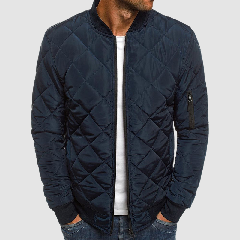 Herrenjacke mit raffinierter Passform und elegantem Revers – eine Übergangsjacke für Stil