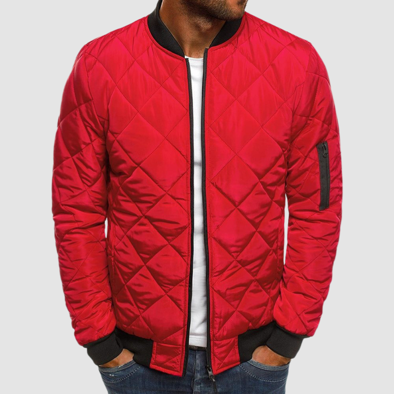 Herrenjacke mit raffinierter Passform und elegantem Revers – eine Übergangsjacke für Stil