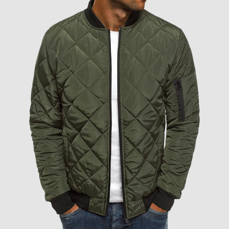 Herrenjacke mit raffinierter Passform und elegantem Revers – eine Übergangsjacke für Stil