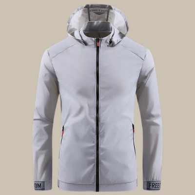 Regenjacke für Herren - Wasserdichte Übergangsjacke mit Kapuze