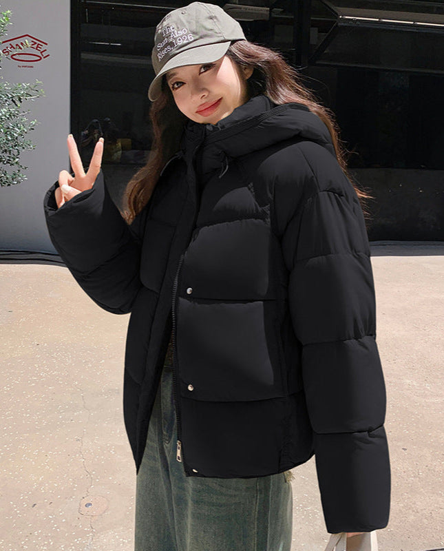 Puffer Winterjacke Kapuze