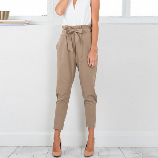 Heidi-Mode | Casual Hose Mit Hoher Taille Aus Chiffon