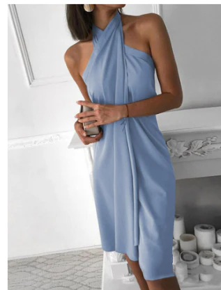 Kalina | Stilvolles Lockeres Kleid Mit Knoten Für Damen