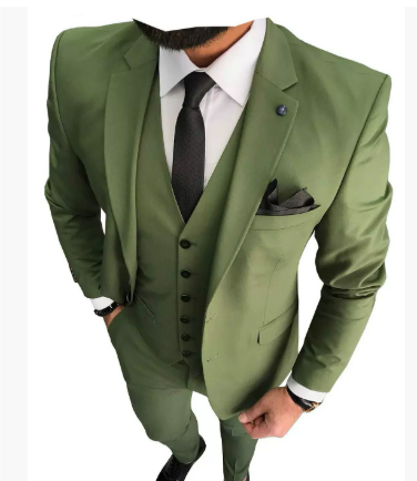 Herren Slim Fit Formell Hochzeitsgast Anzug Set | 3-teiliges Set