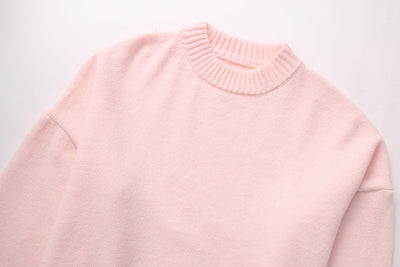 Mia™ | Bequemer rosa Pullover