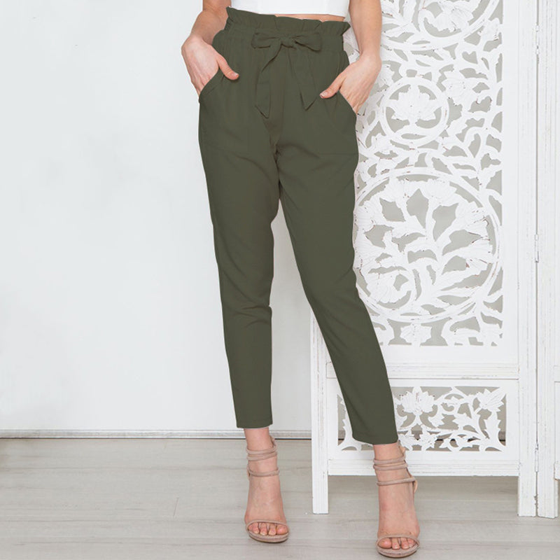 Heidi-Mode | Casual Hose Mit Hoher Taille Aus Chiffon