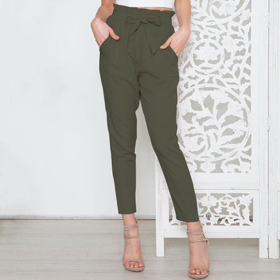 Heidi-Mode | Casual Hose Mit Hoher Taille Aus Chiffon