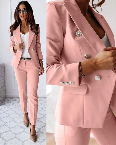 Heidi-Mode | Stilvolles Business-Set - Blazer+Hose