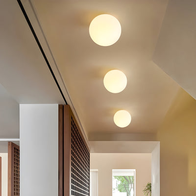 Runde Glas Wandleuchte – Moderne LED-Lampe für Wohnzimmer oder Flur