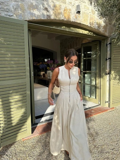 Heidi-Mode | Elegantes Maxikleid mit Reißverschluss