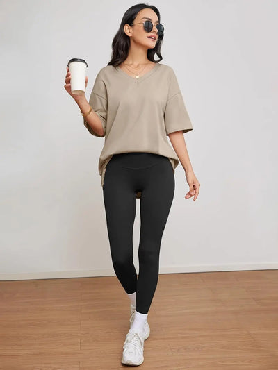 HESYL | ÜBERGROSSES T-SHIRT MET V-HALS