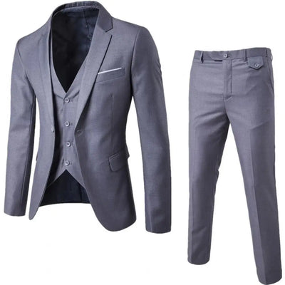 Hochzeitsanzug für Herren - 3-teiliger Anzug mit Weste, Blazer und Hose
