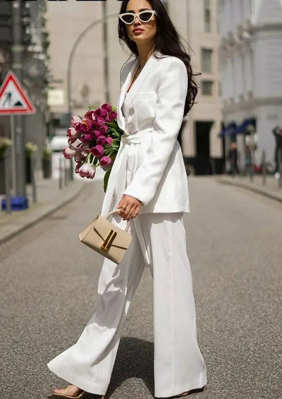 Heidi-Mode | Stilvolle Blazer Set Für Damen - Blazer+Hose