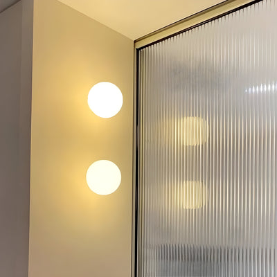 Runde Glas Wandleuchte – Moderne LED-Lampe für Wohnzimmer oder Flur