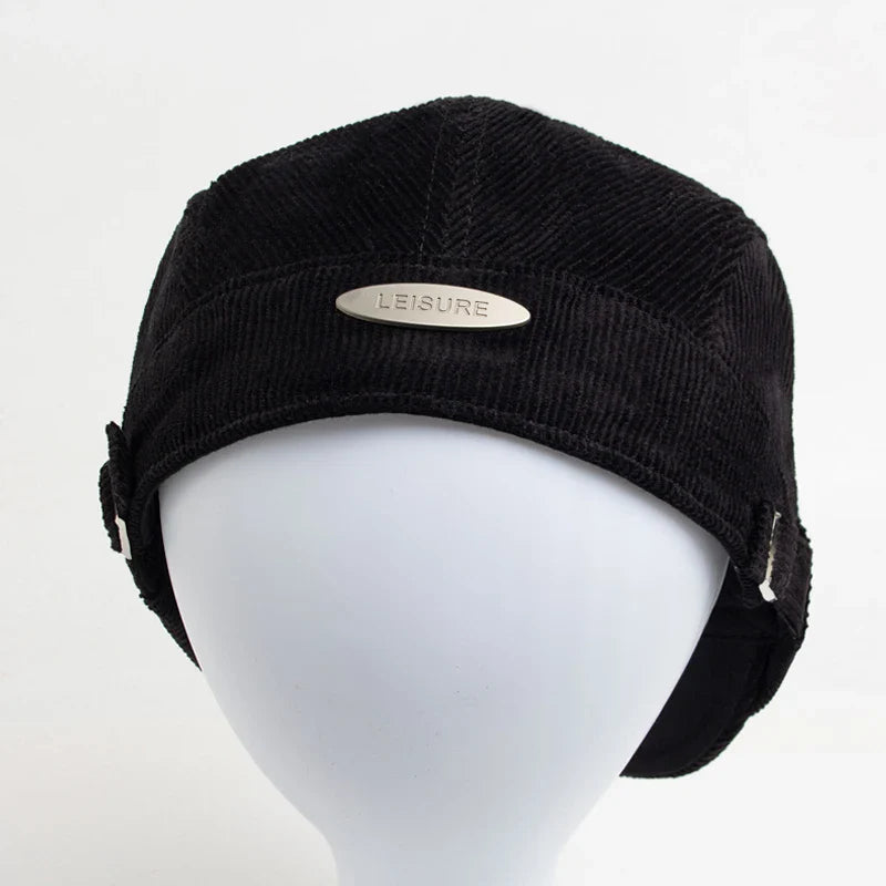 Unisex Modische Cord Baskenmütze | Stilvoll