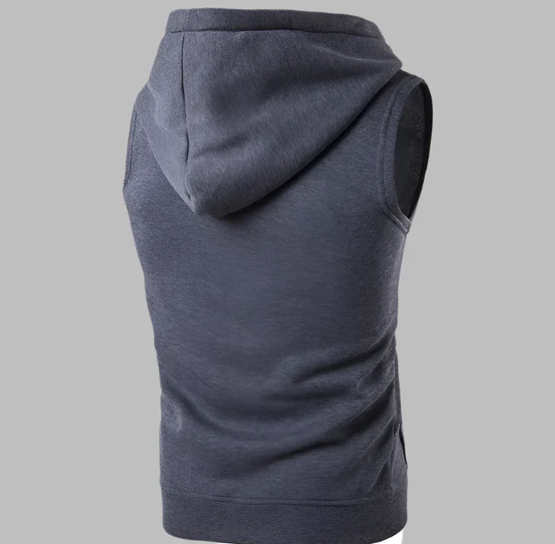 Weste für Herren - Sportliche Strickjacke mit Kapuze