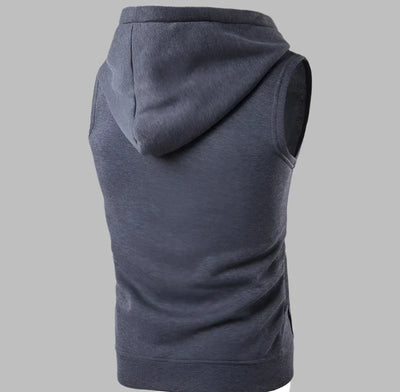 Weste für Herren - Sportliche Strickjacke mit Kapuze