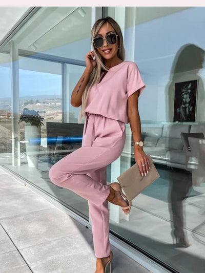 Heidi-Mode | Eleganter Jumpsuit Mit Gürtel