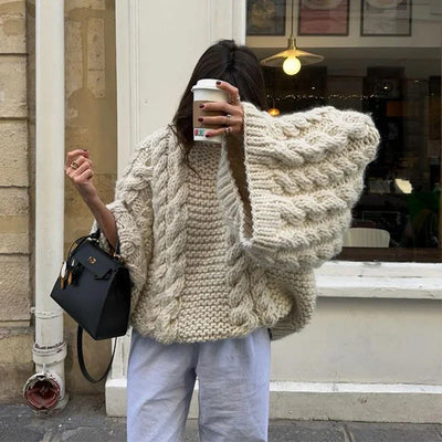 Heidi-Mode | Oversized Weicher Strickpullover