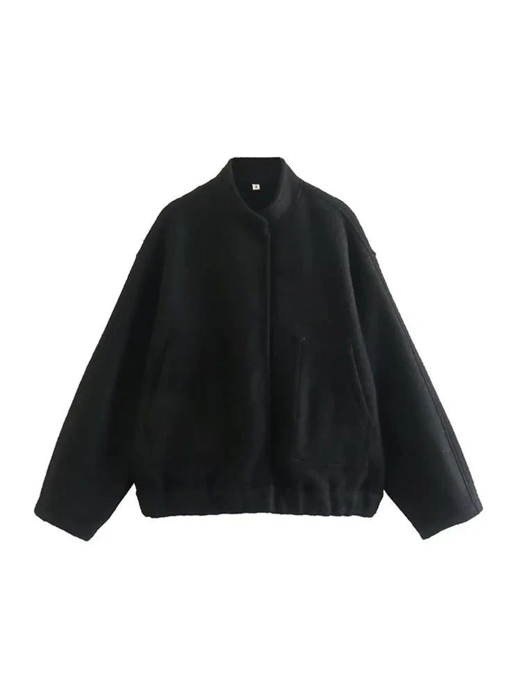 Saira | Oversized Bomberjacke Mit Taschen
