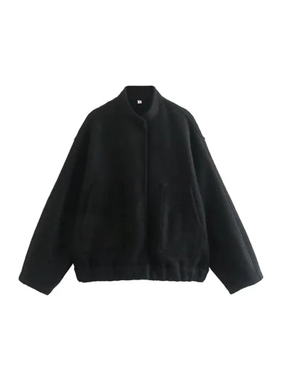 Saira | Oversized Bomberjacke Mit Taschen