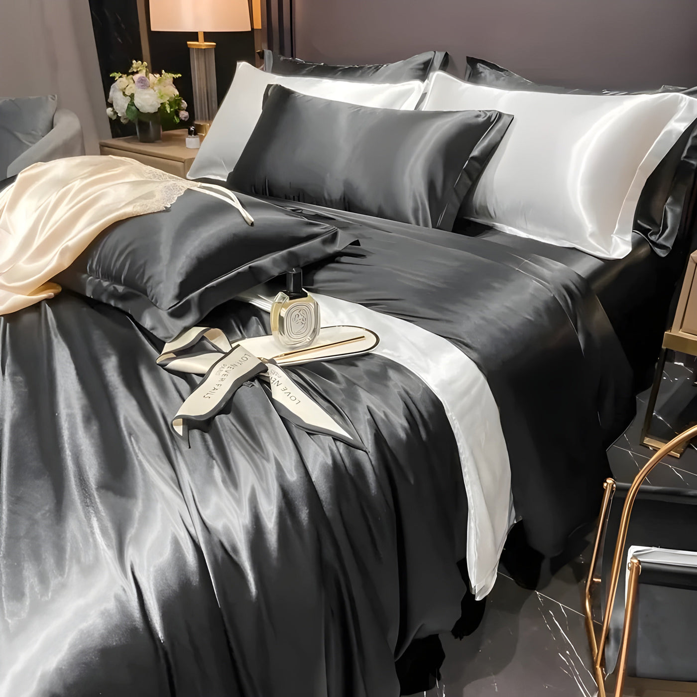 Bettwäsche-Set aus Satin – Luxuriös und Weich | Perfekt für alle Jahreszeiten