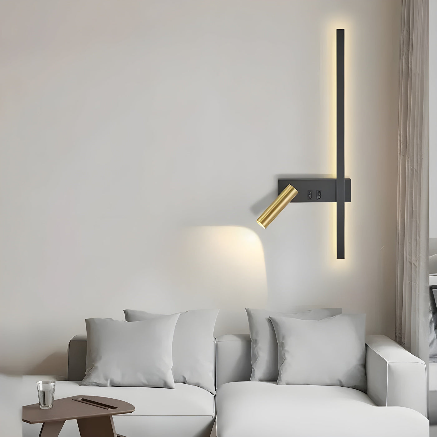 Duo-Wandlampe mit Schalter - Minimalistisches Design für Wohnzimmer & Schlafzimmer