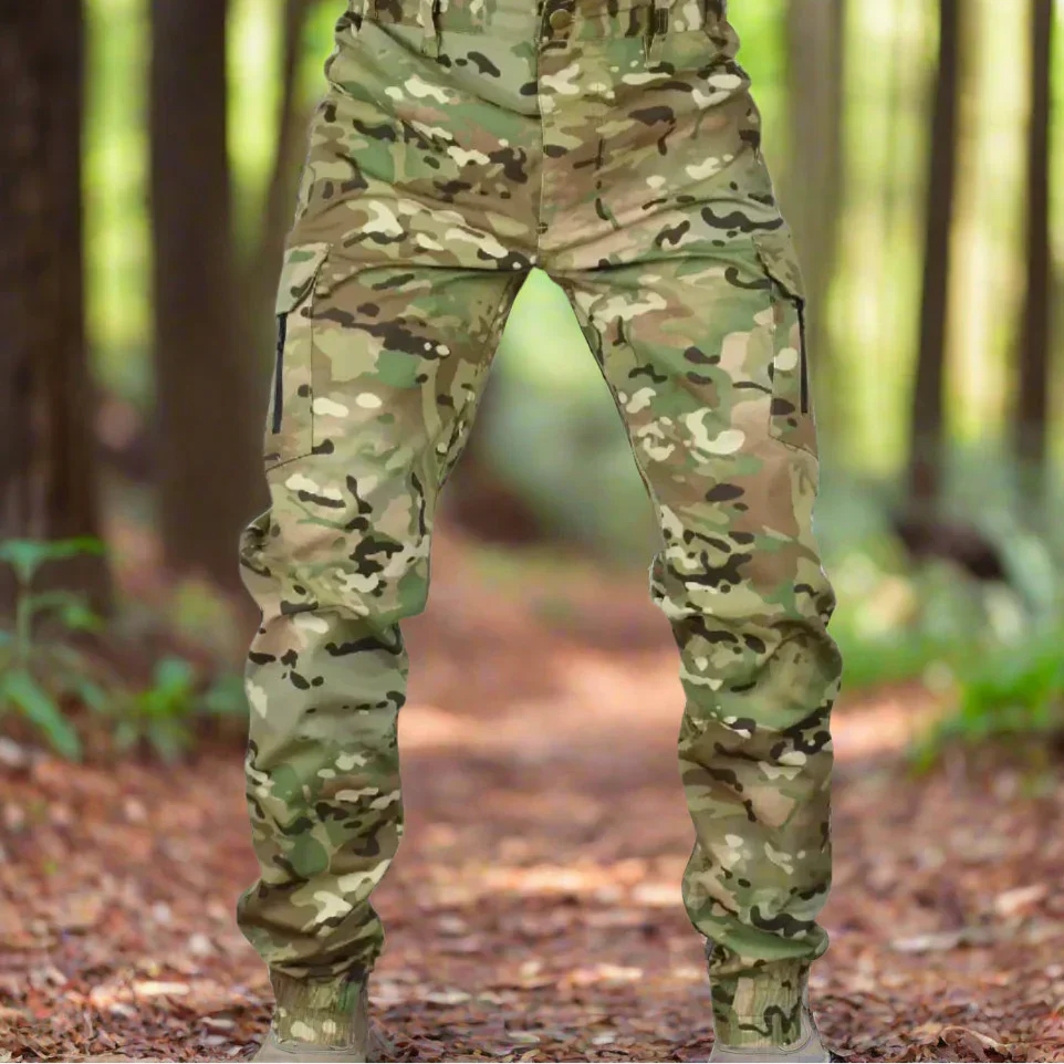 Cargohose für Herren - Wanderhose im militärischen Stil für Outdoor