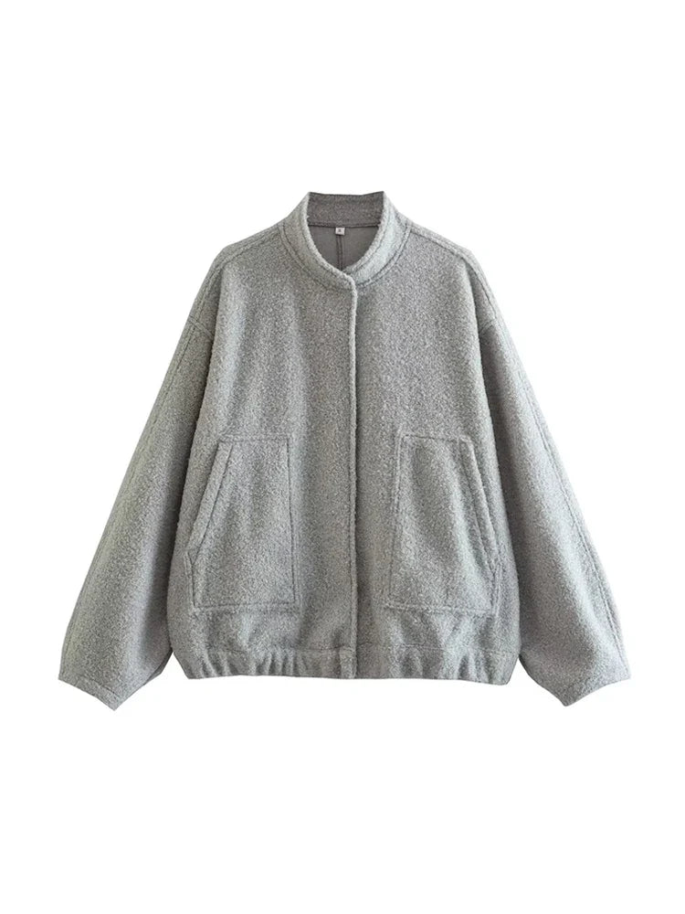 Saira | Oversized Bomberjacke Mit Taschen