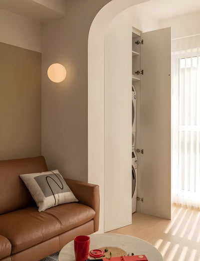 Runde Glas Wandleuchte – Moderne LED-Lampe für Wohnzimmer oder Flur