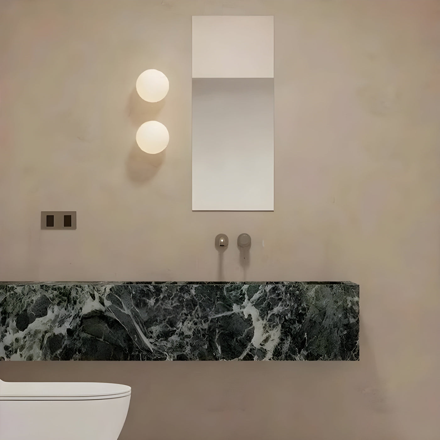 Runde Glas Wandleuchte – Moderne LED-Lampe für Wohnzimmer oder Flur