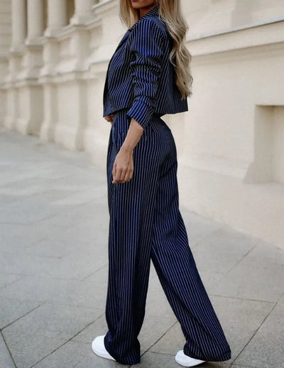Heidi-Mode | Lässiges Gestreiftes Streetwear Set