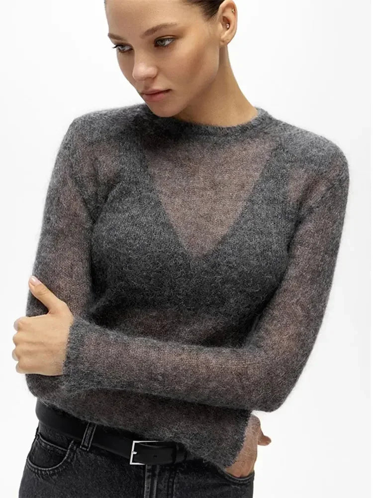 Heidi-Mode | Weicher Strick-Bodycon-Pullover