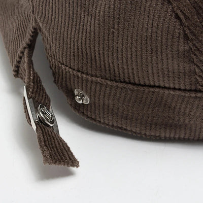 Unisex Modische Cord Baskenmütze | Stilvoll
