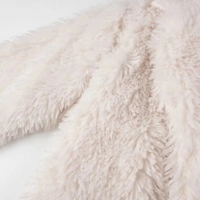 Heidi-Mode | Eleganter Plüschpelzmantel