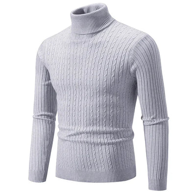 Lässiger Herren-Rollkragenpullover aus Wolle