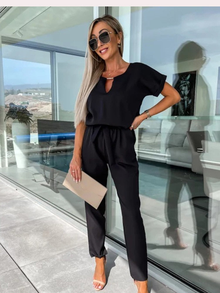 Heidi-Mode | Eleganter Jumpsuit Mit Gürtel