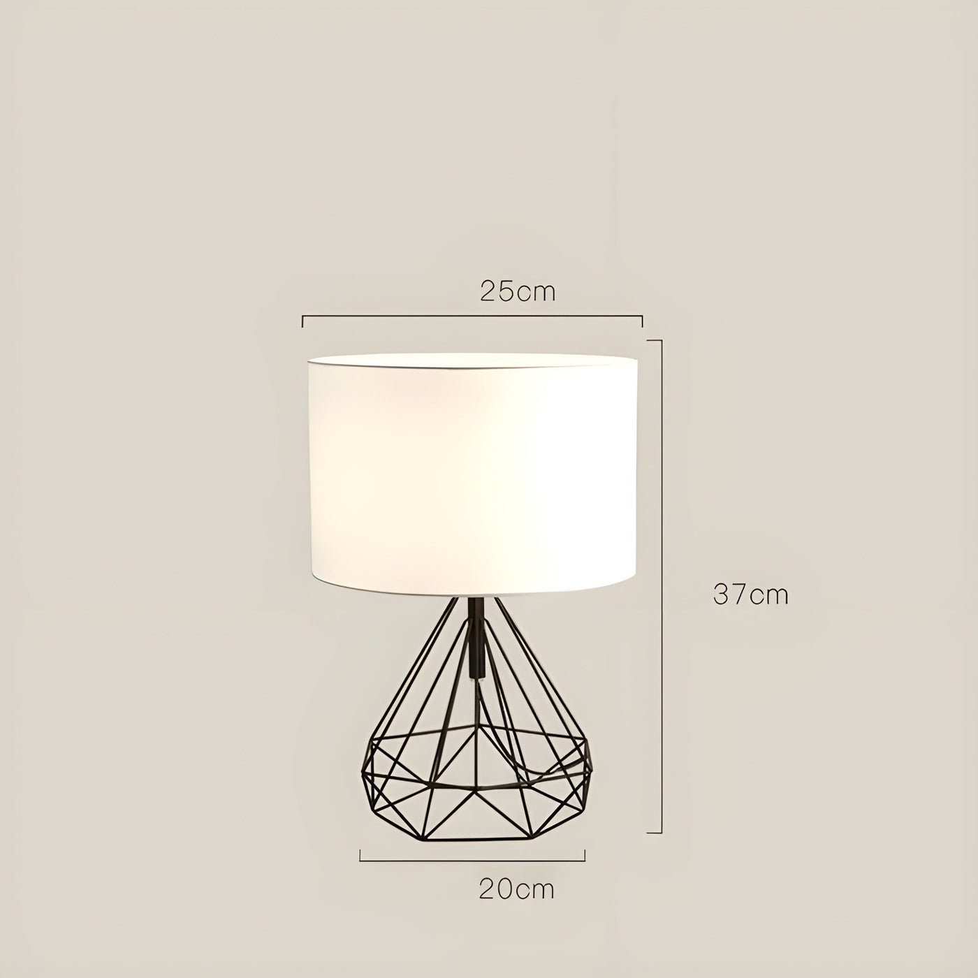 SkandiShade Lamp - Dekorative Tischlampe im skandinavischen Design