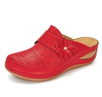 Elegante Blumenplattform Sandalen Damen - Antica