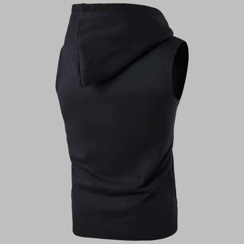 Weste für Herren - Sportliche Strickjacke mit Kapuze