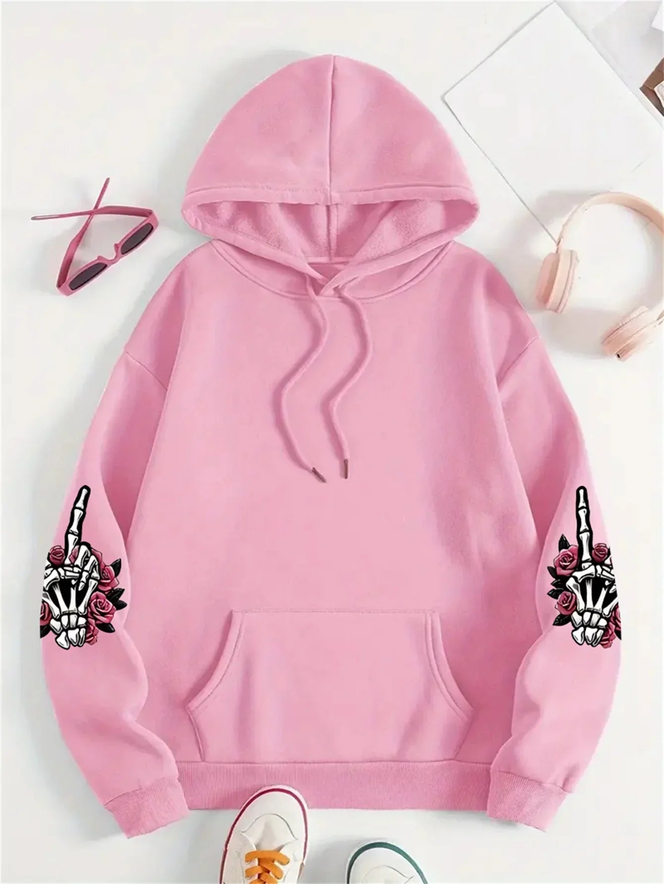 Camellia | Kapuzenpulli mit lustigem Aufdruck für Freizeitspaß